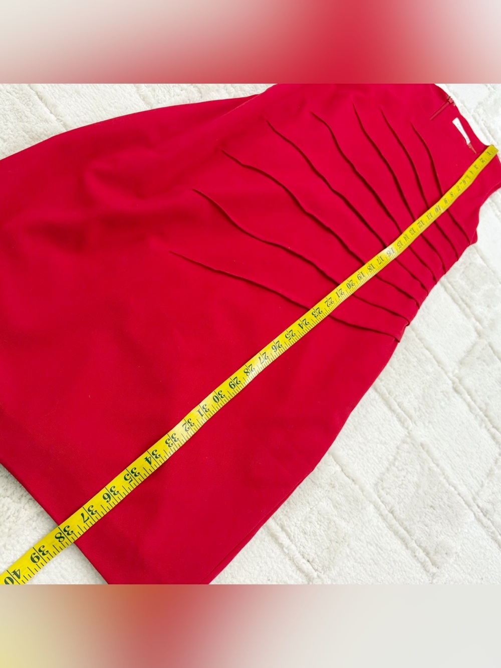 Calvin Klein Sleeveless Red Sheath Dress 6 - Picture 9 of 12